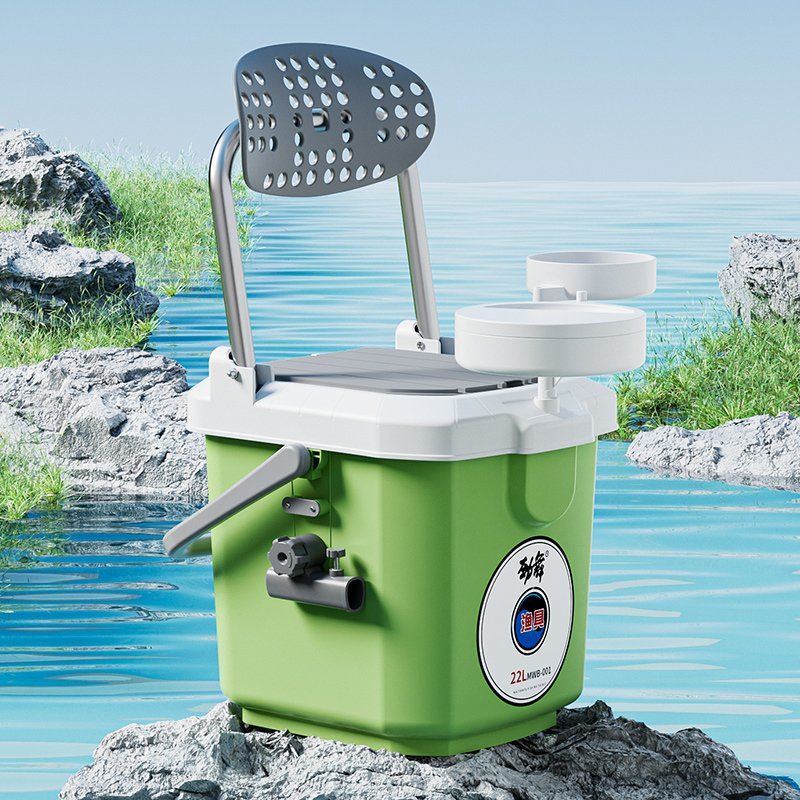 a box of small fishing tanks with a new lightweight mini-fish can use a super light fishing bucket to catch a small, multi-purpose catch